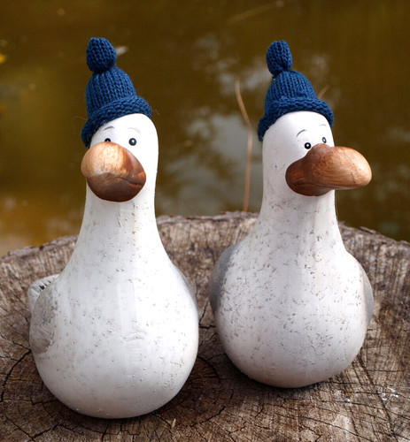 2er set möwe aus - keramik, mit