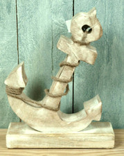 Deko Anker Mangoholz 23 x 18cm
