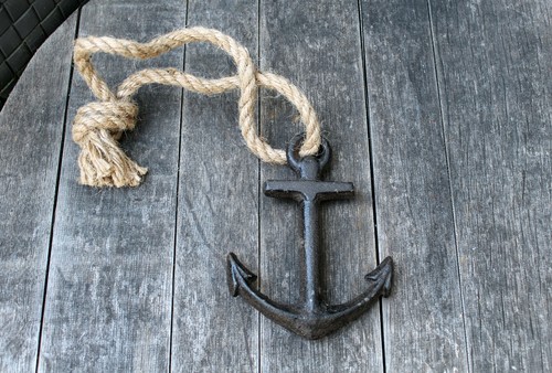 Deko anker tau maritim - deko,