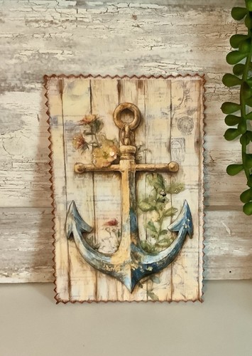 Post karte deko maritim anker - post,