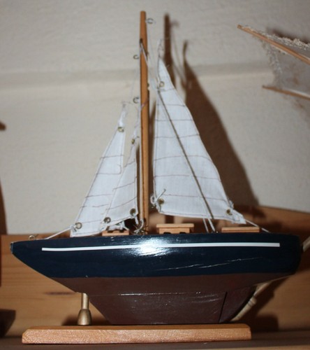 Maritime deko segelboot - -,