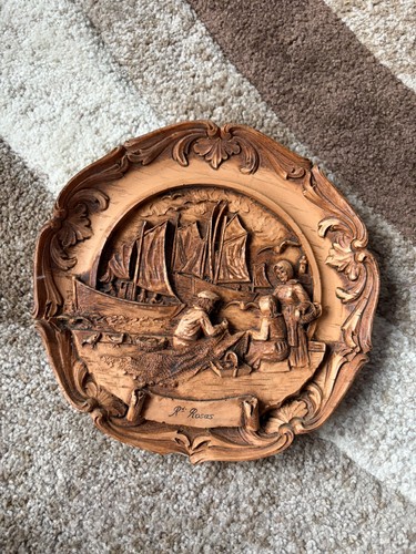 Vintage rundes wandrelief - rundes,