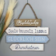 Holzschild Planken mit Sruch