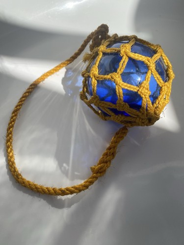 Vintage fischerkugel blau - fischerkugel, netz