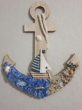 DEKO Anker - Holz - dekoriert