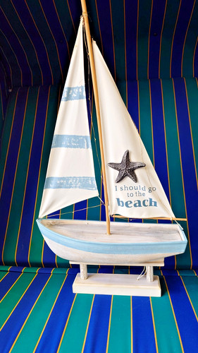 Deko segelboot mit - deko,