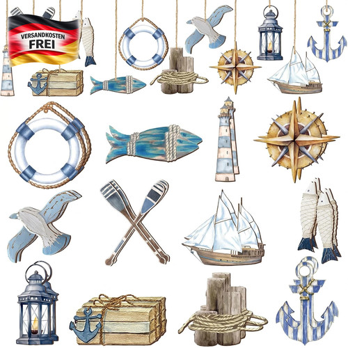 Maritime deko set - deko, teile