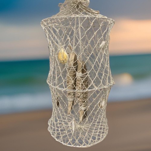 Deko holzfische deco mit - deko, reuse